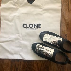 Black Sequin Sneaker From Clone- Size 38